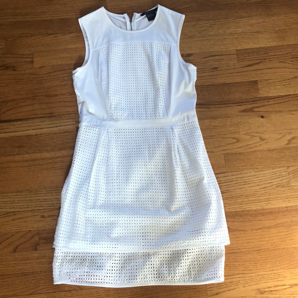 White Armani Exchange Size 2 fully lined Dress